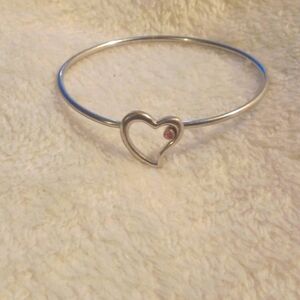 Silver Heart Bracelet